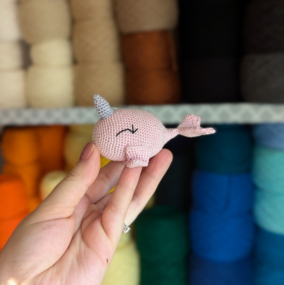 Crochet Miniature Narwhal